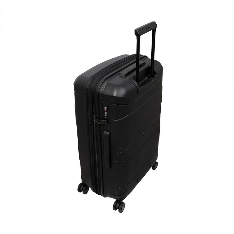 it luggage Momentous Medium 25" Luggage, 8 Wheel Spinner, Telescopic Extendable Handle, Combination Lock, Polypropylene Material - Black