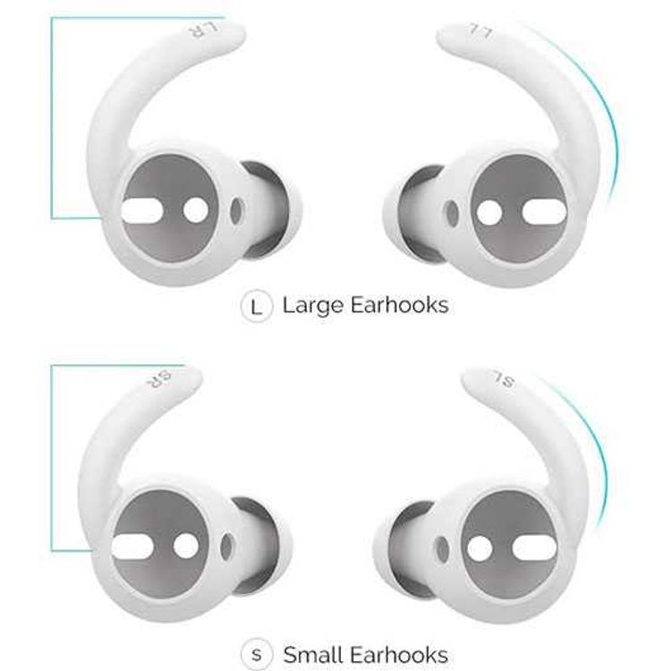 AhaStyle Earbuds Cover for AirPods Pro, Anti-Slip Earbuds Tips with Strap Suitable for Cycling, Working Out at Gym, and Other Fitness Activities (L/S)