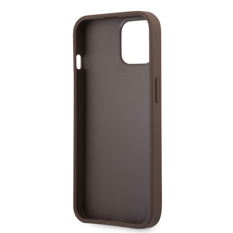CG MOBILE Guess 4G PU Leather Case with Printed Stripe Compatible for iPhone 13 Mini (5.4") Anti-Scratch, Easy Access to All Ports, Shock Absorption