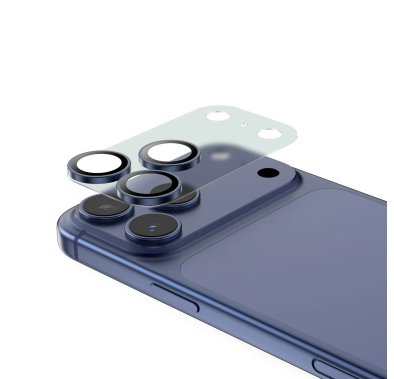 Green Lion Kanzen Camera Lens for iPhone 17 Pro, 9H Hardness, Easy to Apply, Anti Fingerprint, Bubble Free, Full Coverage, Ultra Clear Shooting, Impact Resistant, Ultra-Thin Base - Blue