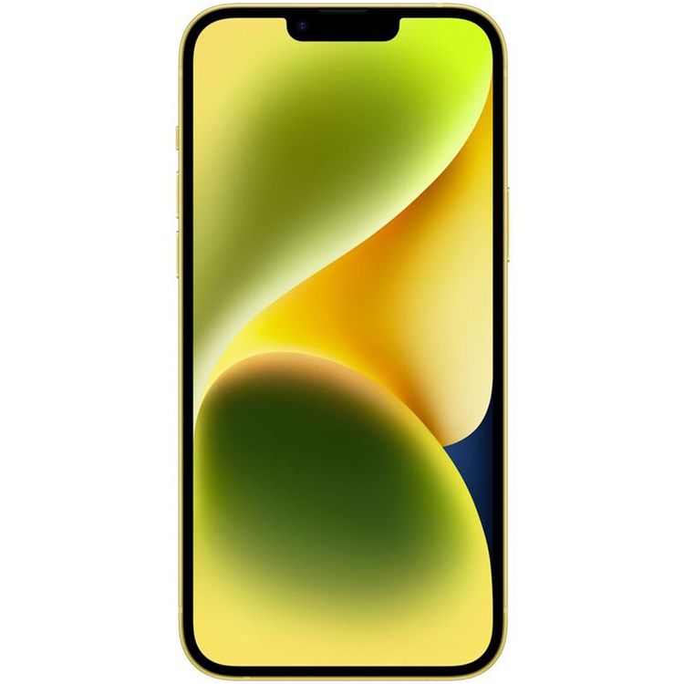 Apple iPhone 14 Plus with 5G Network Technology, 6GB RAM, 256GB Capacity, 6.7-inch Screen Size, Dual eSIM, 12MP Camera Resolution, A15 Bionic Chip, Lightning Connector Type, Splash, Water & Dust Resistant - Yellow