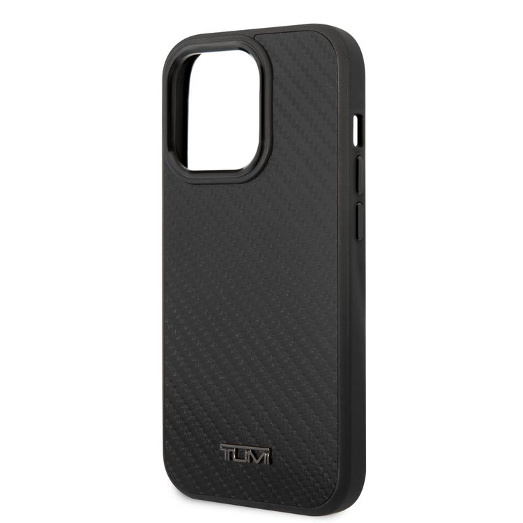 Tumi Genuine Aluminium Carbon Fiber Hard Case iPhone 14 Pro - Black