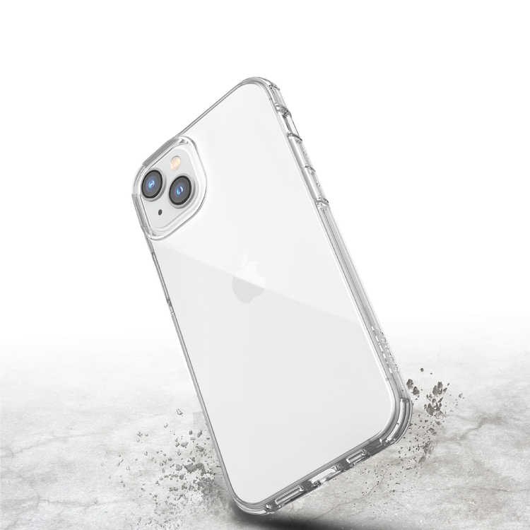 X-Doria Raptic clear, Shock Absorbing Protection, Compatible with iPhone 14 - Clear