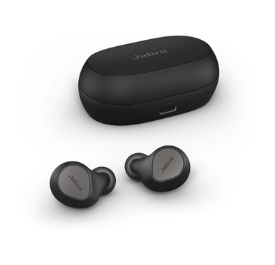 Jabra Elite 7 Pro True Wireless Earbuds, True Wireless Earbuds, Active Noise Cancellation, Noise reduction on calls, HearThrough, Mono Mode - Black Titanium