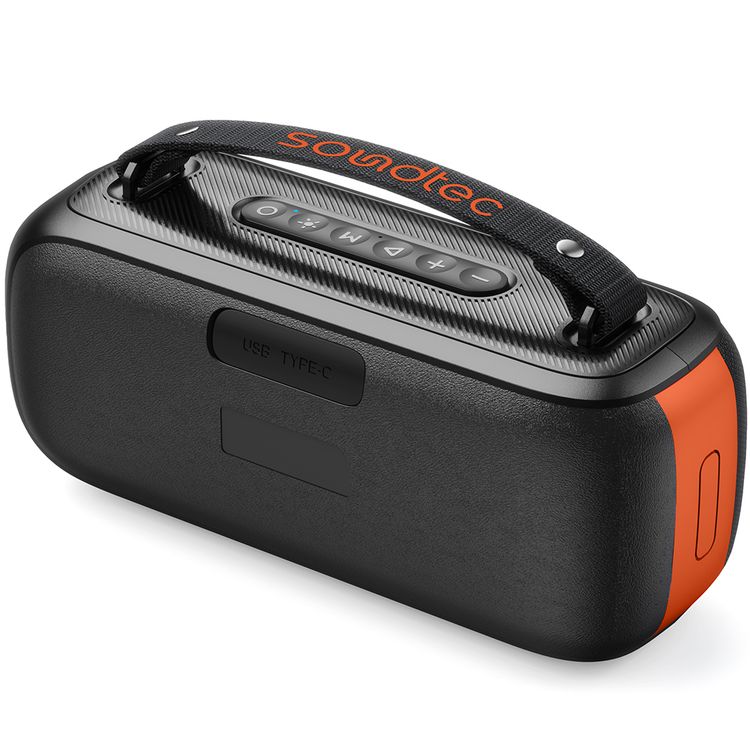 Porodo Soundtec Gala Lite Portable RGB Speaker with Wireless Microphone, Up to 6.5 Hours Play Time, FM Radio Function, Multi-Function Control, 24W Rated Power, 3600mAh Battery, Immersive Stereo Sound, Bluetooth Version 5.3 - Black