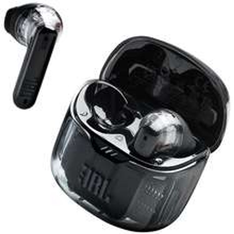 JBL Tune Flex Noise Canceling Earbuds, True Wireless, Smart Ambient, Waterproof, 4.5 Hours Talking Time, Built-in Microphone, Hands Free Calling, Fast Charging - Ghost Black