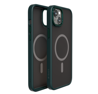 Levelo Magsafe Kayo Matte Back Case for iPhone 14 Plus - Green/Green