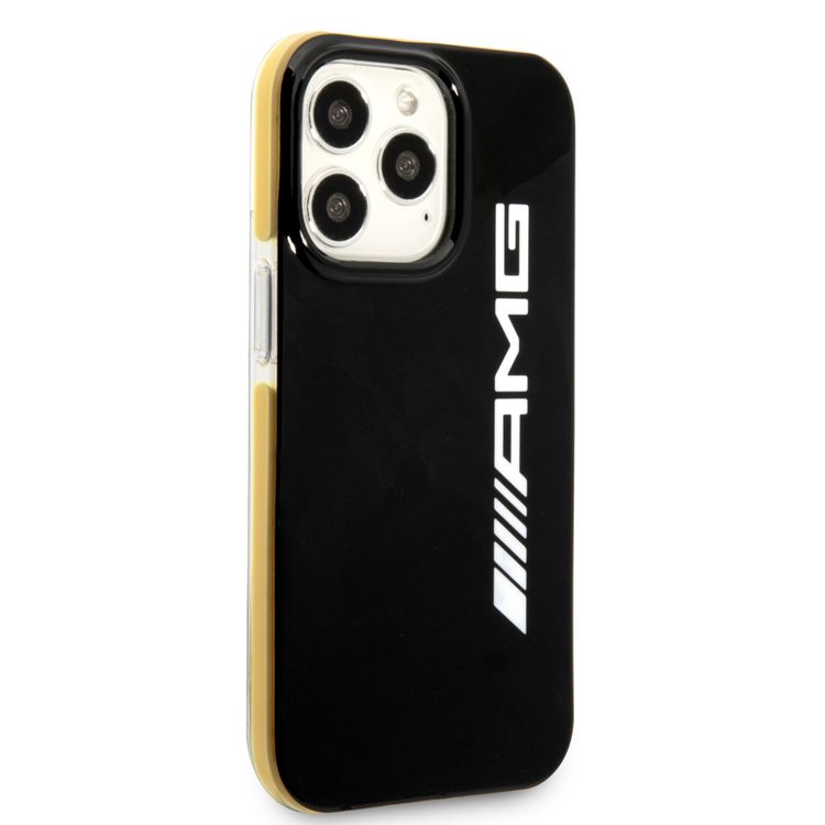 AMG AMHCP13L2EBOK PC/TPE Hard Case Compatible with iPhone 13 Pro 6.1" - Black/Yellow