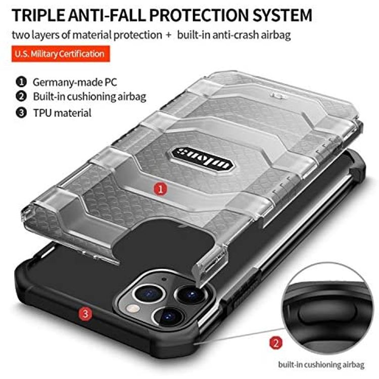 Green Lion Explorer Series TPU/PC Hybrid Shockproof Case (iPhone 12 Pro Max 6.7") - Green