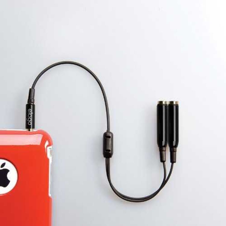 Elago Easyshare Headphone Splitter for All headphone-capable devices - Black