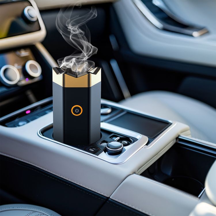 Porodo Oasis Mist Electronic Bakhour Burner with Automatic & Manual Incense Burning, 54 Minutes Working Time, 6000RPM Fan Speed, 3 Hours Recharge Time, 3600mAh Battery, Up to 100m² Wide Diffusion Coverage - Black