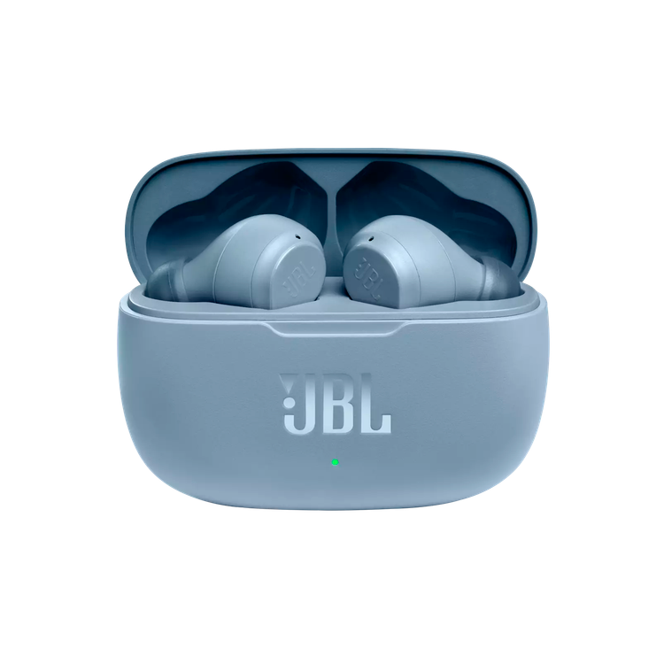 JBL Wave 200TWS True Wireless In-Ear Headphones with Touch Control Calls & Voice Assistant, Deep Bass, 20-hours Playback, Bluetooth Earbuds Blue