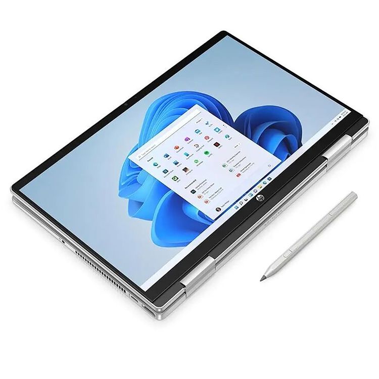 HP Pavilion x360 2-in-1 Laptop - 14" FHD Touch, Intel Core i7 13th Gen, 16GB RAM, 1TB SSD, Intel Iris Xe Graphics, Windows 11 Home (English-Arabic) - Natural Silver