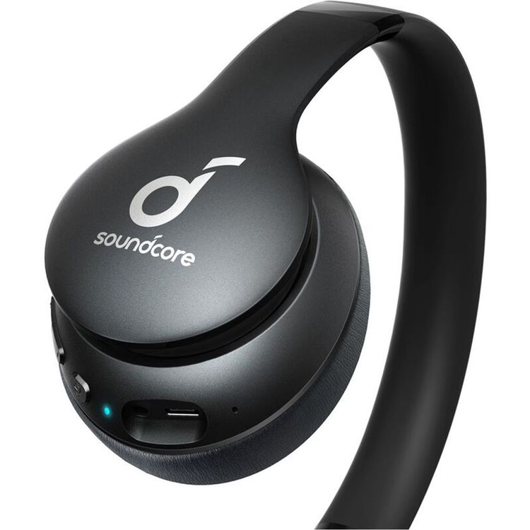 Soundcore Life 2 Neo Wireless Headphones with Extra Comfort, BassUp Technology, Hi-Res Audio, 60 Hours Battery Life - Black