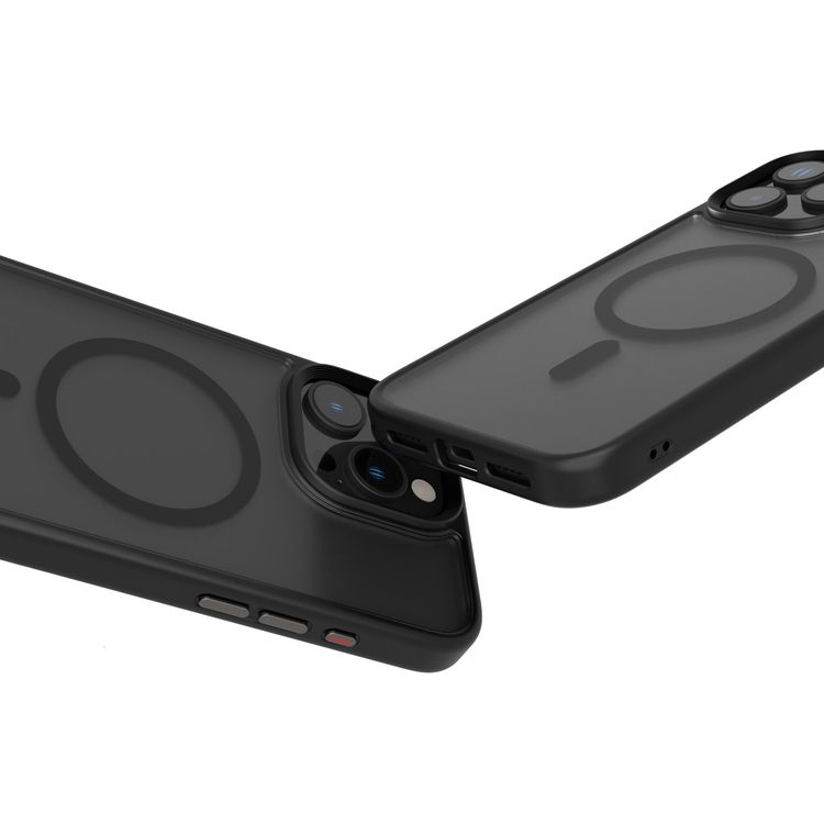 Levelo MagSafe Matte Solo Case for iPhone 16 Pro Max with Impact-Resistant Corners, 3H Scratch Resistance, Matte TPU Bumper, Lightweight & Hybrid Design - Black