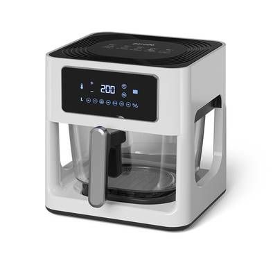 Porodo Lifestyle Glass Pot Air Fryer with a Touch Panel,1...