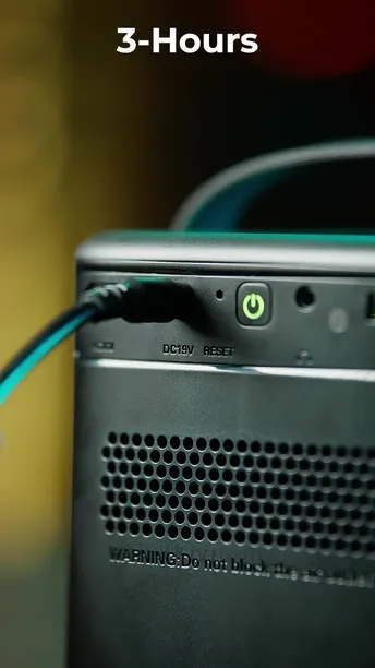 Buy Powerology 4K GTV Projector in UAE | 3D Content Supported, Wi-Fi - Black | (PGTVPBK)