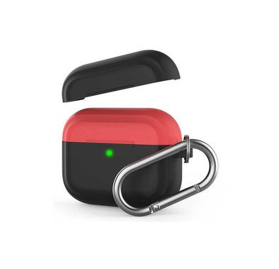 AhaStyle Premium Silicone Two Toned Case with Anti-Lost Keychain Compatible for AirPods Pro, Scratch Resistant, Shock Absorption, Drop Protection, & Dustproof