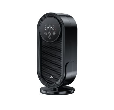 Green Lion Heater Lite with Remote Control, 1500W Rated Power, 3-Second Rapid Heating, 10m² Room Coverage, Timer Function, Safety Child Lock - Black