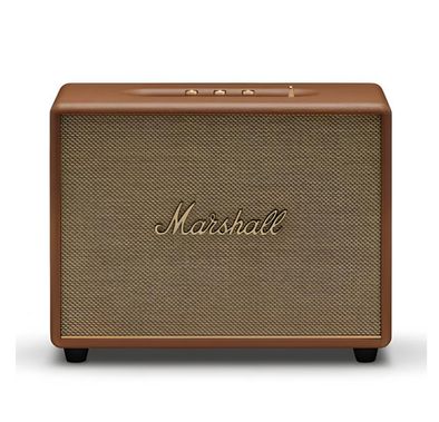 Marshall Woburn III Wireless Bluetooth Stereo Speaker, 10m Bluetooth Range, Bluetooth Version 5.2, Iconic Marshall Styling, High-quality Materials, Dynamic Loudness - Brown