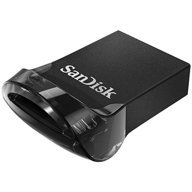 SanDisk Ultra Fit USB 3.1 Flash Drive (256GB, Black, SDCZ430-256G-A46) - Black