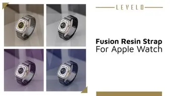 Levelo Fusion Resin Strap for Apple Watch Online in UAE | Hypoallergenic Material | Purple Color (LVLFWS49PU)