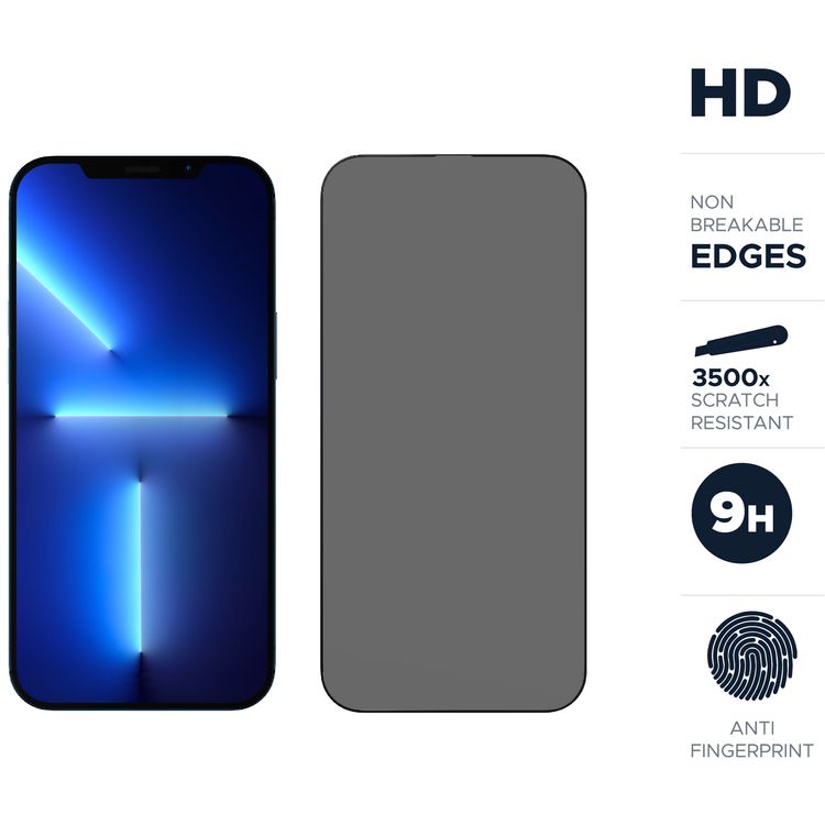 Levelo 9H Anti-Glare Tempered Glass Screen Protector Compatible for iPhone 13 Pro Max (6.7") Scratch Resistance - Anti-Bacterial Screen Guard Protector w/ Alignment Frame - Clear