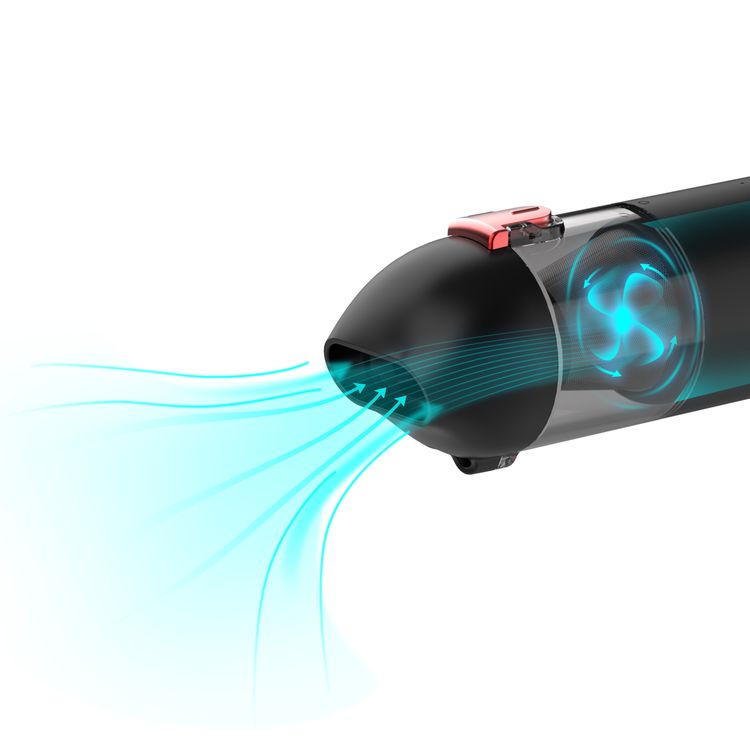 Green Lion Portable Cordless Car Vacuum Cleaner 65W 100mL, Super Strong Suction 6000PA, Low Noise, Ultra-long Battery Life, Compact & Lightweight Mini Handheld Vacuum Cleaner