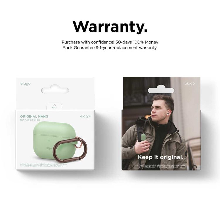 Elago Original Hang Case for Airpods Pro - Pastel Green