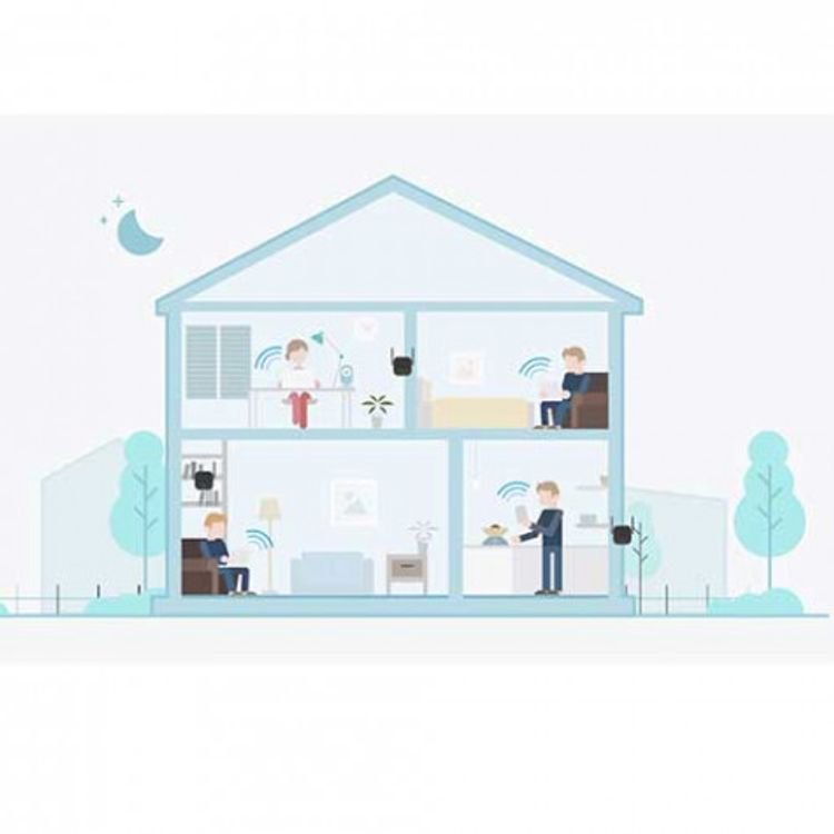 موسع نطاق واي فاي واي فاي ، موسع الشبكة ، هوائي خارجي 22 مع تغطية واي فاي محسّنة تصل إلى 300 ميجابت في الثانية ، توصيل ما يصل إلى 16 جهازًا ، توصيل وتشغيل سهل