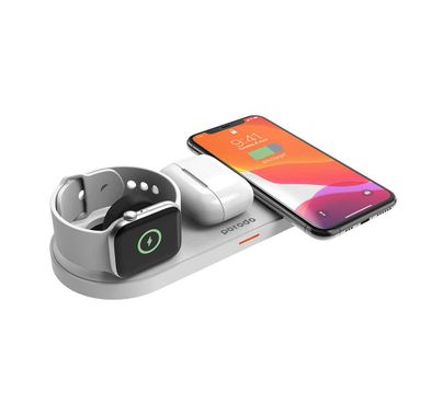 Wireless Charger Porodo PD-FWCH001-WH Wireless Slim Charging Station - White