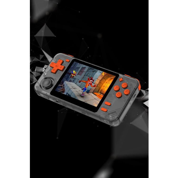 وحدة تحكم ألعاب Porodo PDX640 Retro Arcade مع 19 محاكيًا وأكثر من 5000 لعبة مدمجة، حجم شاشة 3.5 بوصة، معدل تحديث 60 هرتز، وقت تشغيل يصل إلى 8 ساعات، تشغيل صوت غامر، تصميم مريح، سعة بطارية 2800 مللي أمبير في الساعة - برتقالي / أسود