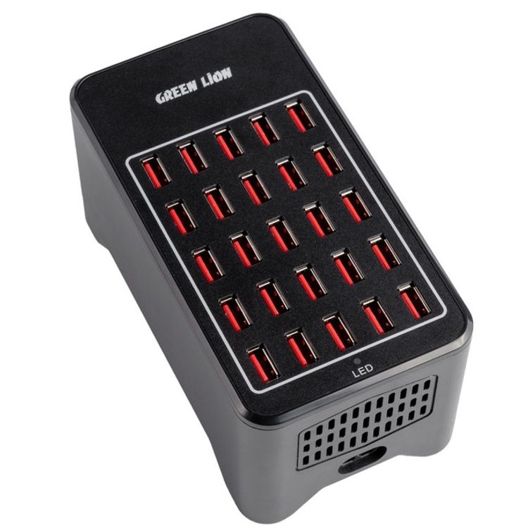 Green Lion Multiport 25 Charging Station 150W  - Black