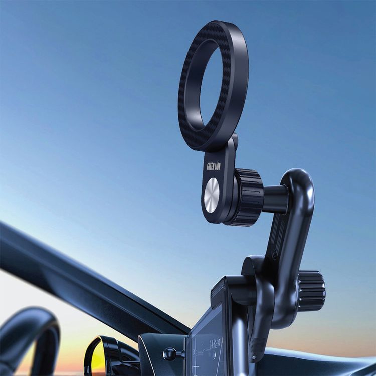 Green Lion GX23 Screen Flex MagSafe Phone Holder with Adjustable Arm, N52 Strong Magnets, 360° Rotation, Easy Installation, Up to 1.8kg Adsorption Force - Black