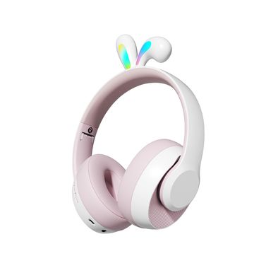 Porodo Soundtec Kids Wireless Headphones with Rabbit Ears...
