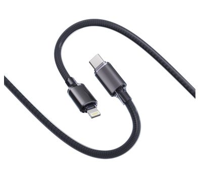 Porodo USB-C to Lightning Braided Cable with 27W Power De...
