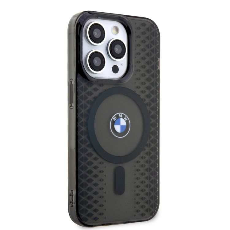 BMW MagSafe IML Case with Signature Track BMW Logo for iPhone 15 Pro Max - Black