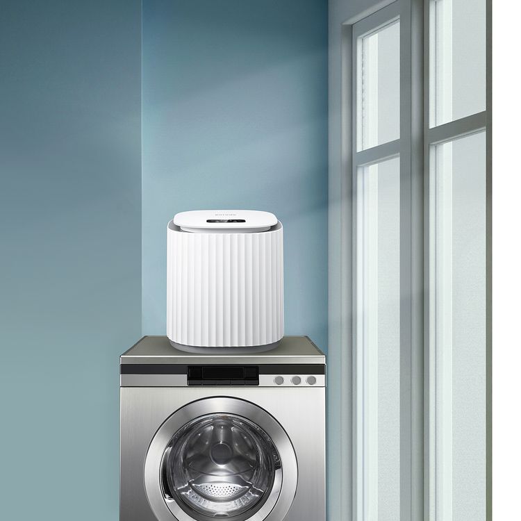 Porodo LifeStyle Portable Mini Washing Machine with 1.5kg Max Load, 18W Power, 10L Water Capacity, 4 Wash Programs, Digital Display - White