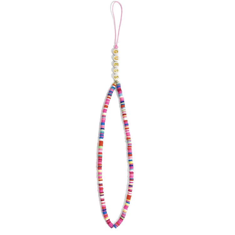 Guess Phone Strap Heishi Beads 25cm