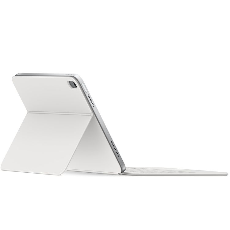 Apple Magic Keyboard Folio for iPad (10th Generation) with Arabic Language, Front & Back Protection, 14-Key Function Row, Portable & Thin Design, Multi-Touch Gestures, Scissor Mechanism, Adjustable to Multiple Viewing Angles - White
