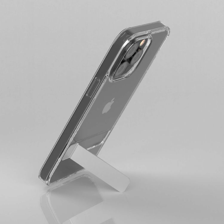 Devia High Transparence Protective Case with Built-In Bracket for iPhone 14 Pro - Clear