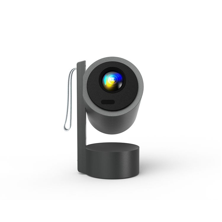 Porodo Full HD Portable Smart Projector with Auto-Focus & Keystone, 65W Power Consumption, 1080 pixels Resolution, Up to 150-inch Projection Size, 2 Hours Battery Life, 30000 Hours Light Source Life, 5000mAh Battery Capacity, 3-inch HD LCD Display, 250 ANSI Brightness, Bluetooth Version 5.0 - Gray