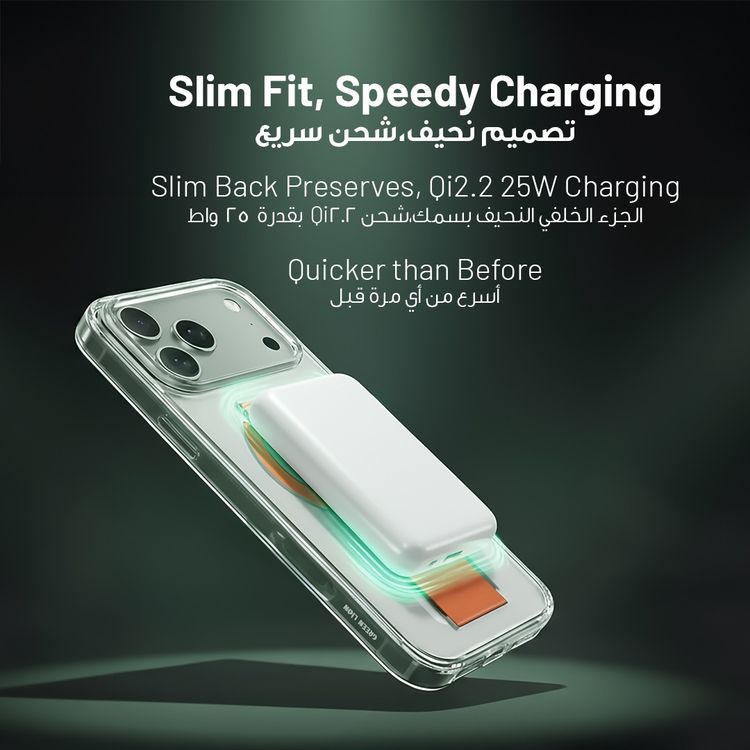 Green Lion MagSafe Leather Grip Case for iPhone 17 Pro, Crystal Clear, Scratch Resistance, Leather Grip Strap, Strong Magnets, Military Grade Protection - Orange Titanium