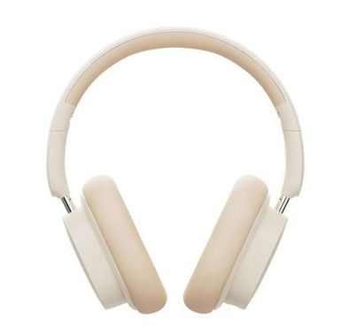 Baseus Bowie D05 Bluetooth Headphones with Spatial Audio, Hight Quality Phone Calls, Connecting to 2 Devices Simultaneously, 70 Hours Audio Playback - Creamy White 