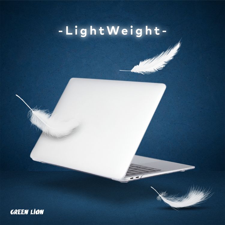 Green Lion Ultra-Slim Hard Shell Case 2.0mm for Macbook Air 13.6  2022 M2 - Clear