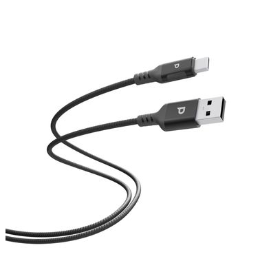 Powerology Power Sync Weave USB-A to USB-C Cable with 2m ...