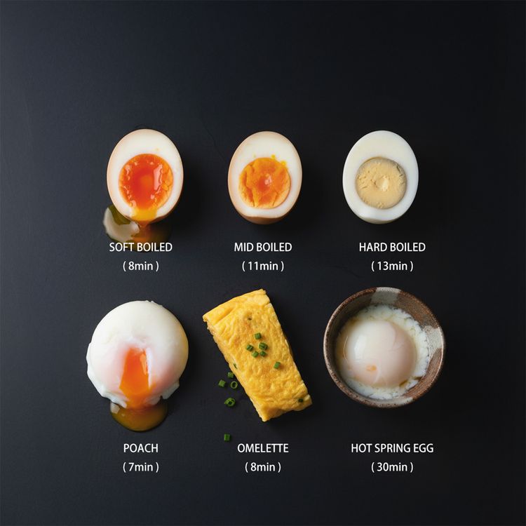 Porodo Poacher Smart Electric Egg Boiler with Digital Display, 6 Levels Cooking Mode, Up to 6 Eggs Cooking, Easy and Fast Cooking, Auto Shut-Off Function, Preset Program Selector, UK 3-Pin Plug,  0.7m Cord Length, 100mL Water Capacity, Non-Slip Support - White