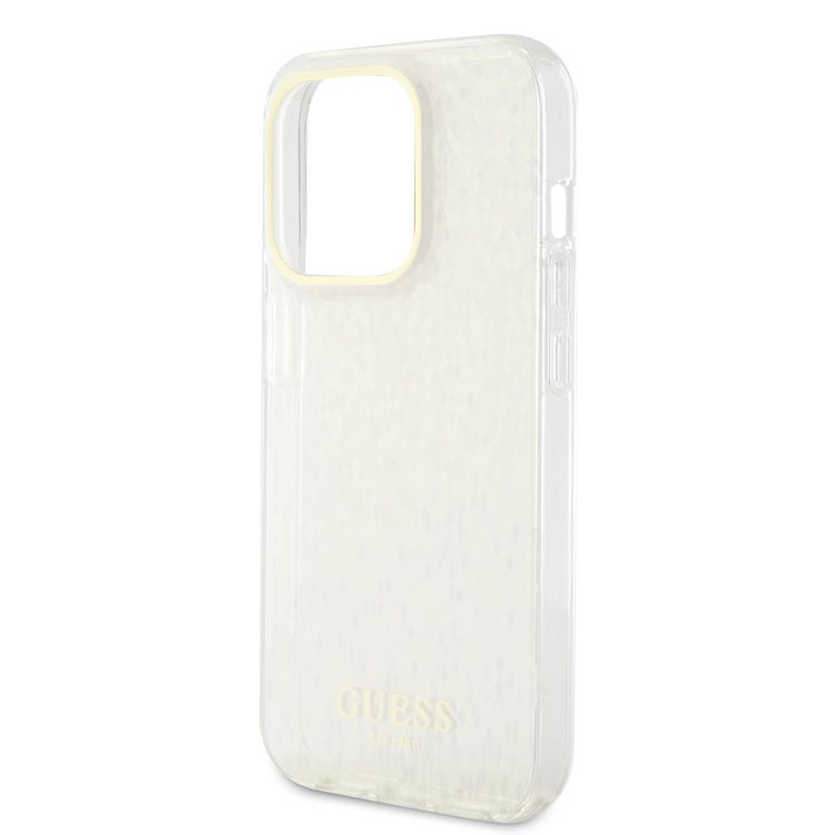 Guess IML Case with Faceted Mirror Disco Pattern - Gold - iPhone 15 Pro Max