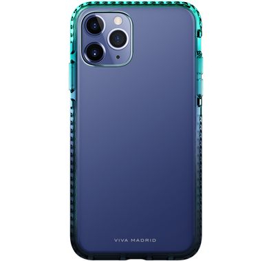 Viva Madrid Aurora 2-Tone Colour TPU Case Compatible for iPhone 12 Pro Max (6.7") Shock-Absorption, Anti-Scratch, Easy Access To All Ports (Cameras, Buttons & Speakers) - Blue
