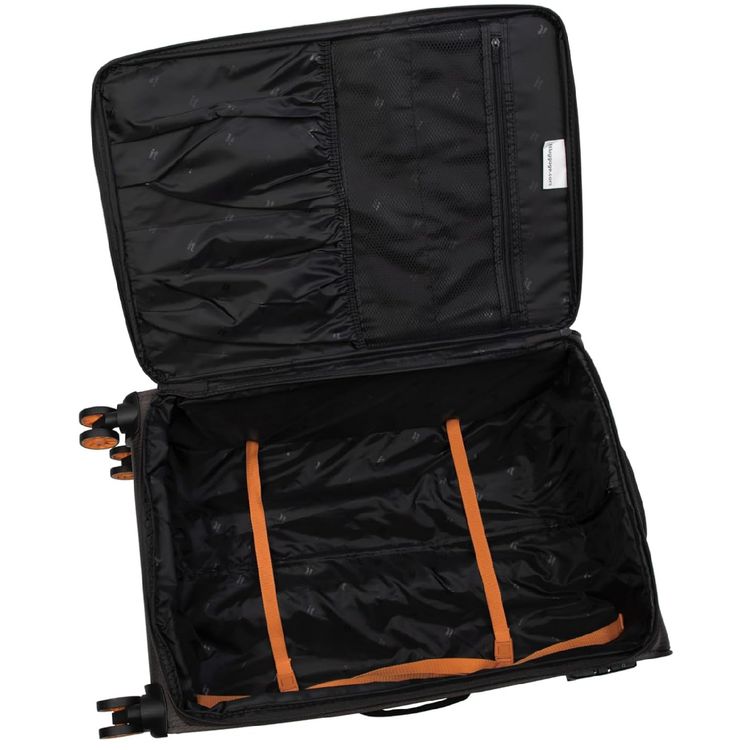 it Luggage Eco-Icon Soft Case Trolley, Expandable Polyester, 8 Spinner Wheels, TSA Lock- Brown